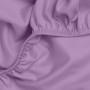 Двуспальная постель сатин с простыней на резинке LAVENDER Cosas Лаванда 180х220 см