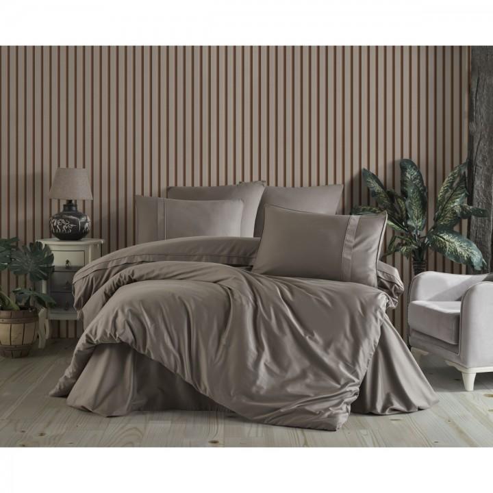 Постільна білизна HOBBY Premium Sateen PLAIN Camel бежевий 300TC