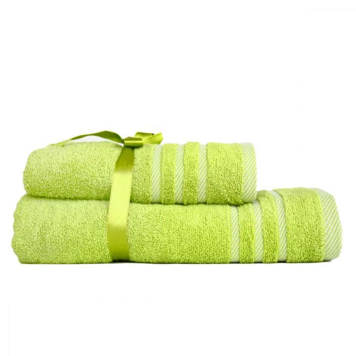 Набір махрових рушників Izzihome Rubin Stripe2 pistachio 50*90+70*130