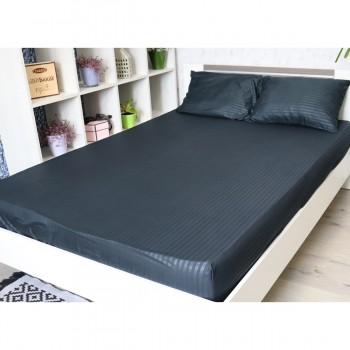 Простирадло Lighthouse Mf Stripe Аnthracite страйп-мікрофібра