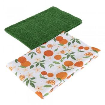Набір рушників для кухні Maisonette Orange Зелений 40*60 2шт