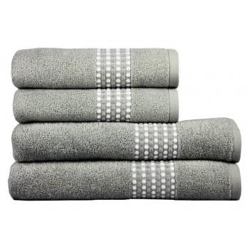 Рушник Maisonette Classy сіре махрове