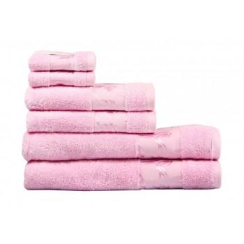 Рушник Maisonette Bamboo рожевий бамбуковий махровий
