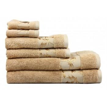 Рушник Maisonette Bamboo бежевий бамбуковий махровий