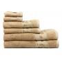 Полотенце Maisonette Bamboo бежевое бамбуковое махровое