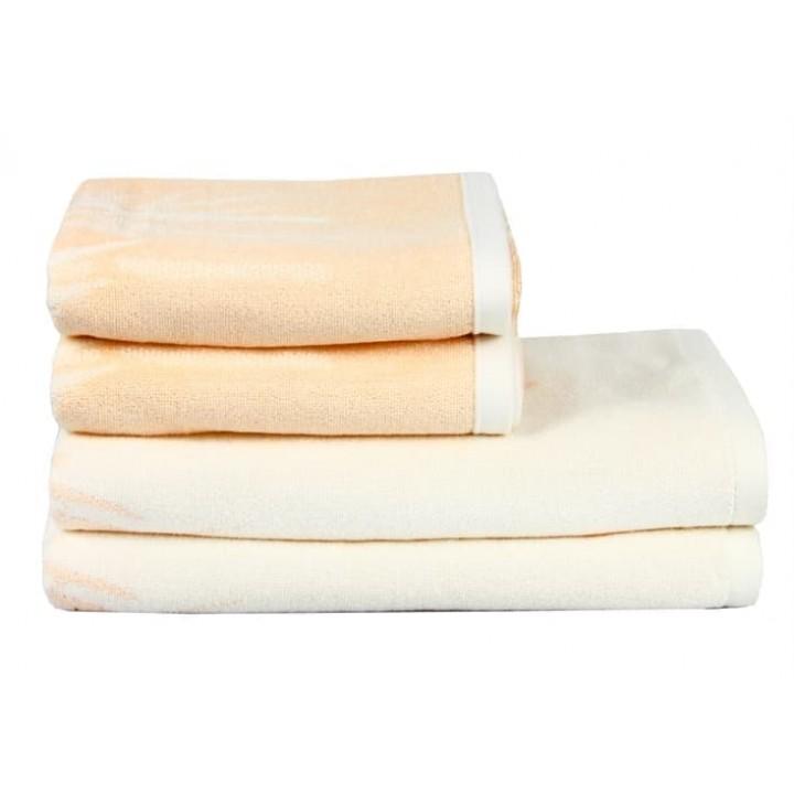 Полотенце Maisonette Bamboo Leaf персиковое бамбуковое махровое