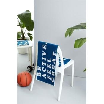 Рушник Maisonette Be Active Sport синій махровий