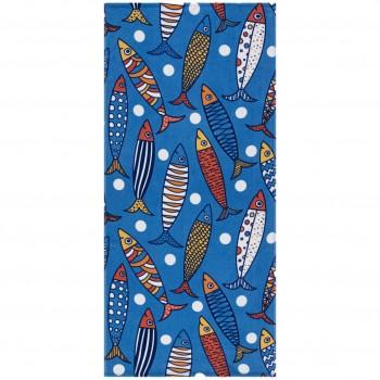Рушник Пляжний Maisonette Rainbow Fisch 75*150 велюр/махра