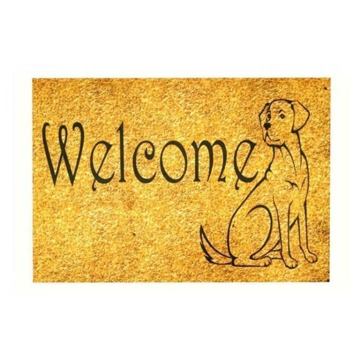 Коврик придверный Izzihome Peppina Kapi Welcome Dog