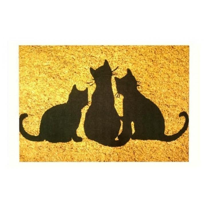 Килимок придверний Izzihome Peppina Kapi Uc Kedi