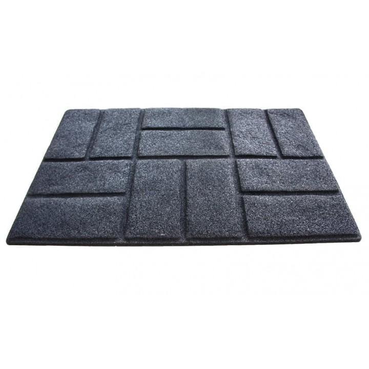 Коврик придверный Izzihome Torn Brick графит