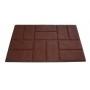 Коврик придверный Izzihome Torn Brick коричневый