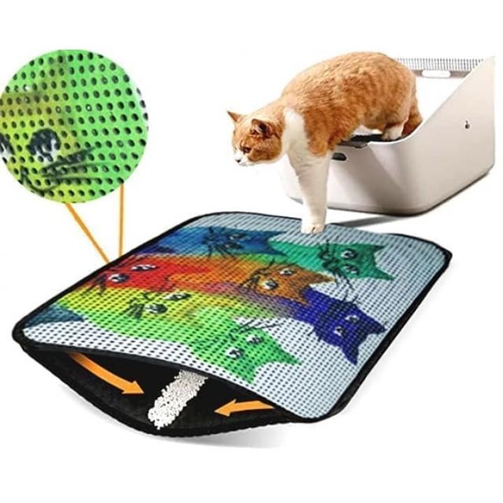 Килимок для котів під лоток Izzihome Catsline Renkli Kediler