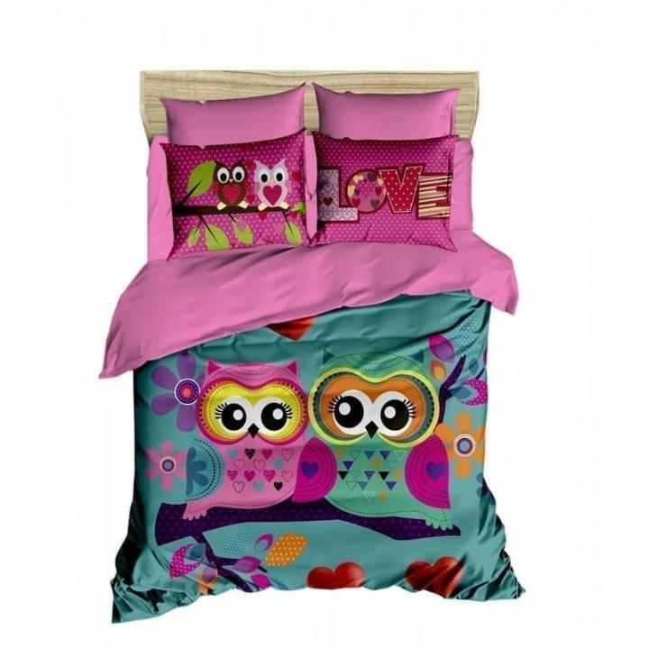 Постельное белье Lighthouse 3D ранфорс Owls in love