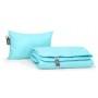 Набор одеяло и подушка MirSon EcoSilk Демисезонный 1658 Eco Light Blue антиаллергенный