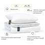 Набор одеяло и подушка MirSon Eco-Soft Демисезонный 1693 Eco Light White антиаллергенный