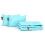 Набор одеяло и две подушки MirSon Eco-Soft Демисезонный 1697 Eco Light Blue антиаллергенный
