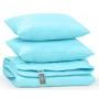 Набор одеяло и две подушки MirSon Eco-Soft Демисезонный 1697 Eco Light Blue антиаллергенный
