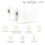 Набір подушок MirSon EcoSilk 158 Eco Light White антиалергенні
