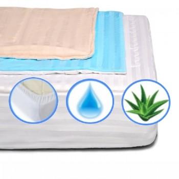 Наматрацник MirSon Valentino/Carmela/Royal №274 Cotton Aloe Vera непромокає з гумкою по периметру