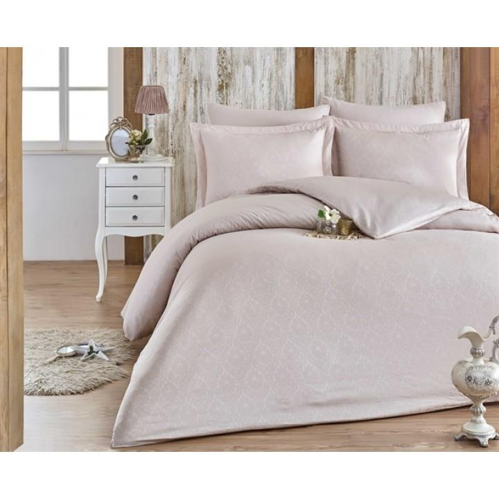 Постельное белье HOBBY сатин Exclusive Diamond Damask бежевое