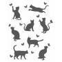 Плед LightHouse Meow темно-серый