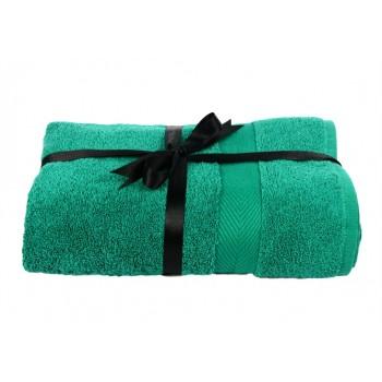 Рушник махровий IzziHome Euro Set Dark Green зелений