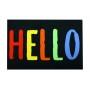 Коврик придверный Izzihome Peppina Renkli Hello