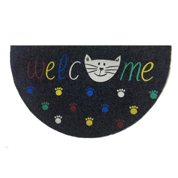 Килимок придверний Izzihome Megan Y. Gri Welcome Pati