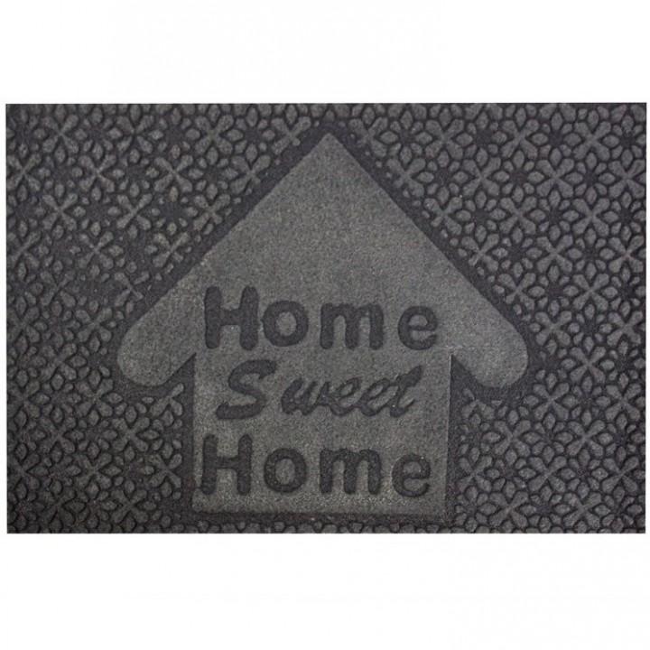 Коврик придверный Izzihome Parga Gri Home Sweet Home серый