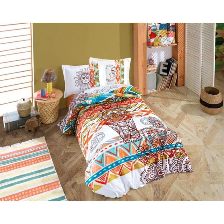 Постельное белье HOBBY поплин Mandala цветное