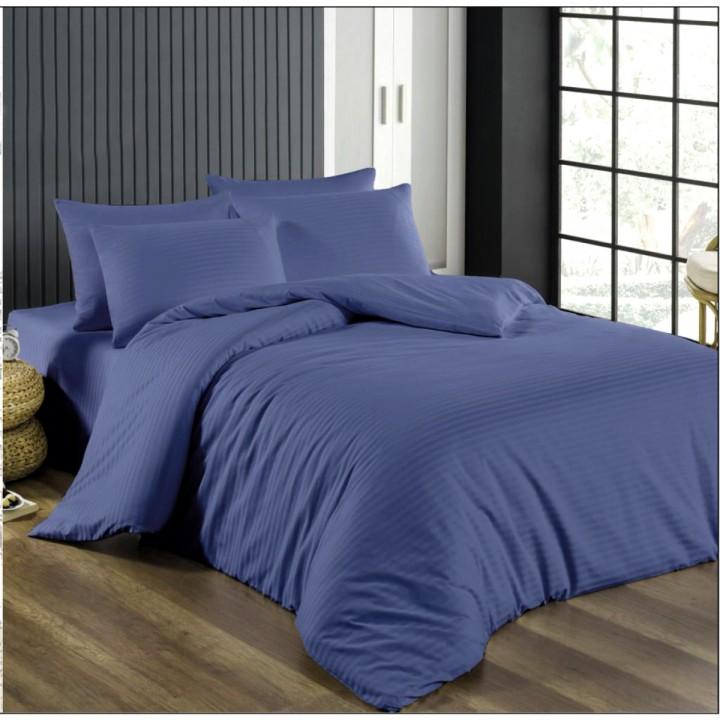 Постельное белье Lighthouse Sateen Stripe Blue Navy