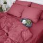 Простирадло MirSon 0847 Tomato сатин бордовий luxe