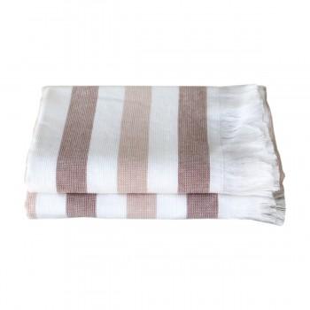 Рушник Hobby Stripe Peshtemal пляжний бежевий