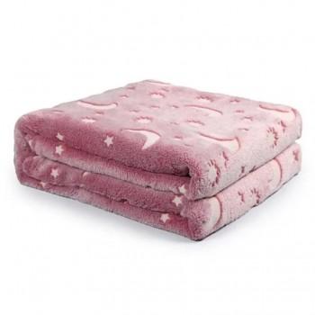 Плед дитячий, що світиться в темряві RIAS 180х160 см Pink (3_01472)