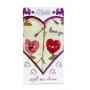 Подарунковий Набір рушників IzziHome Love рожевий 2шт