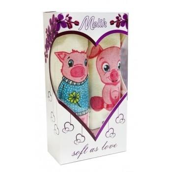 Подарунковий Набір рушників IzziHome Piggy 2шт