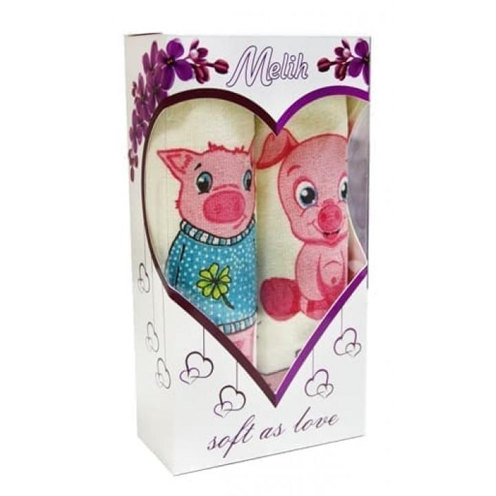 Подарунковий Набір рушників IzziHome Piggy 2шт