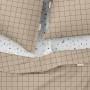 Полуторное постельное белье COSAS Beige Geometry CS8 160х220 см Разноцветный