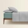 Полуторное постельное белье GREY GEOMETRY CS5 COSAS серый 160х220 см