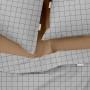 Полуторная постель с простыней на резинке COSAS Grey Geometry CS2 160х220 см Разноцветный