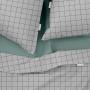 Полуторная постель с простыней на резинке Grey Geometry CS5 COSAS серый 160х220 см