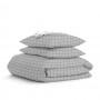Полуторная постель с простыней на резинке Grey Geometry CS7 COSAS серый 160х220 см