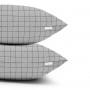Полуторная постель с простыней на резинке Grey Geometry CS7 COSAS серый 160х220 см