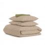 Євро постільна білизна BEIGE GEOMETRY CS4 COSAS Бежевий 200х220 см