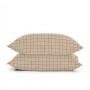 Євро постільна білизна BEIGE GEOMETRY CS10 COSAS Бежевий 200х220 см