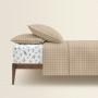 Євро постільна білизна BEIGE GEOMETRY CS11 COSAS Бежевий 200х220 см