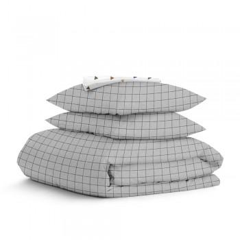 Євро постільна білизна GREY GEOMETRY CS8 COSAS сірий 200х220 см