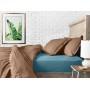Євро постіль з простирадлом на гумці COSAS Rum CS10 200х220 см Різнокольоровий