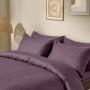 Семейный комплект постельного белья сатин AURORA Cosas Баклажан 2х160х220 см